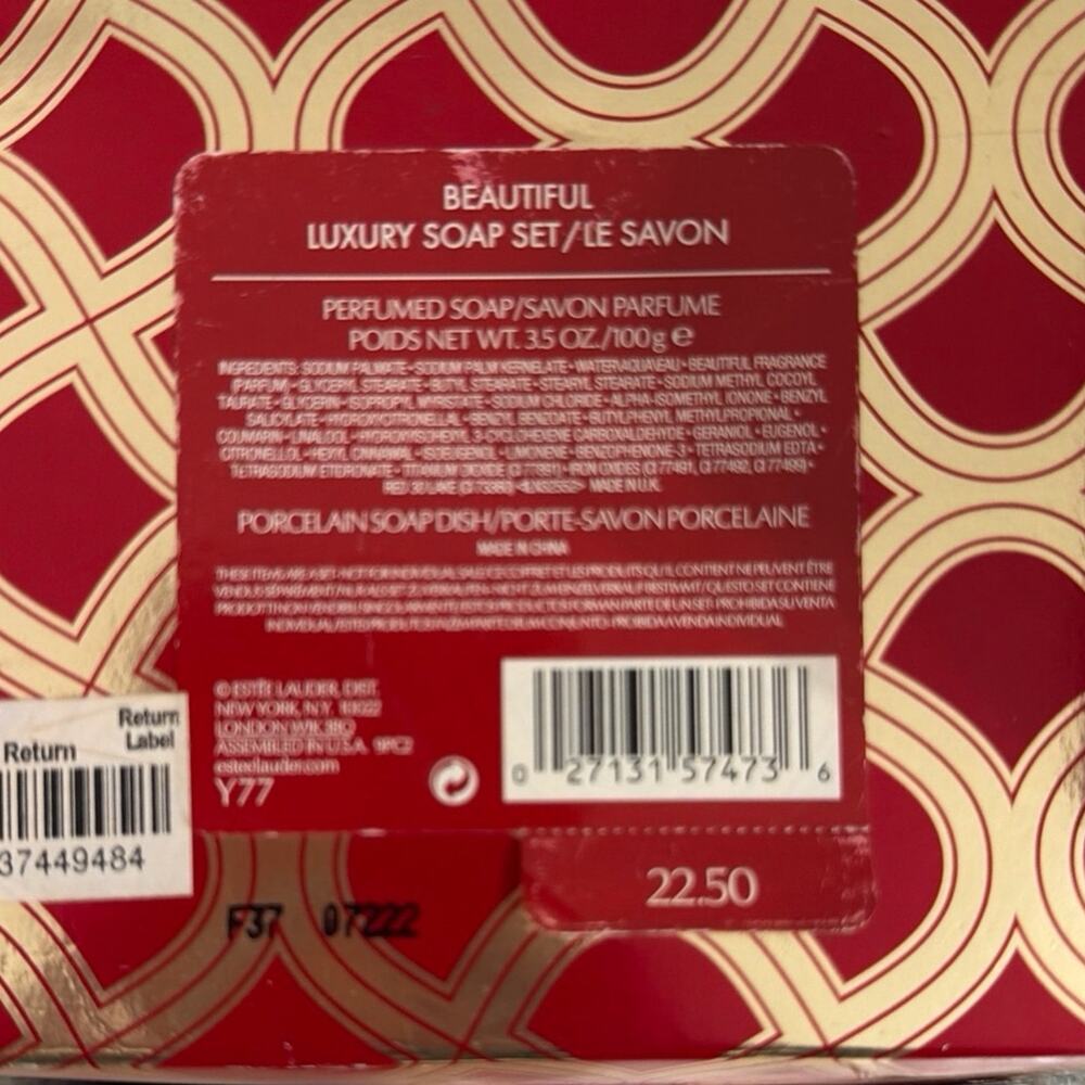 Beautiful Luxury Soap Set By Estes Lauder Brand New - Picture 3 of 3